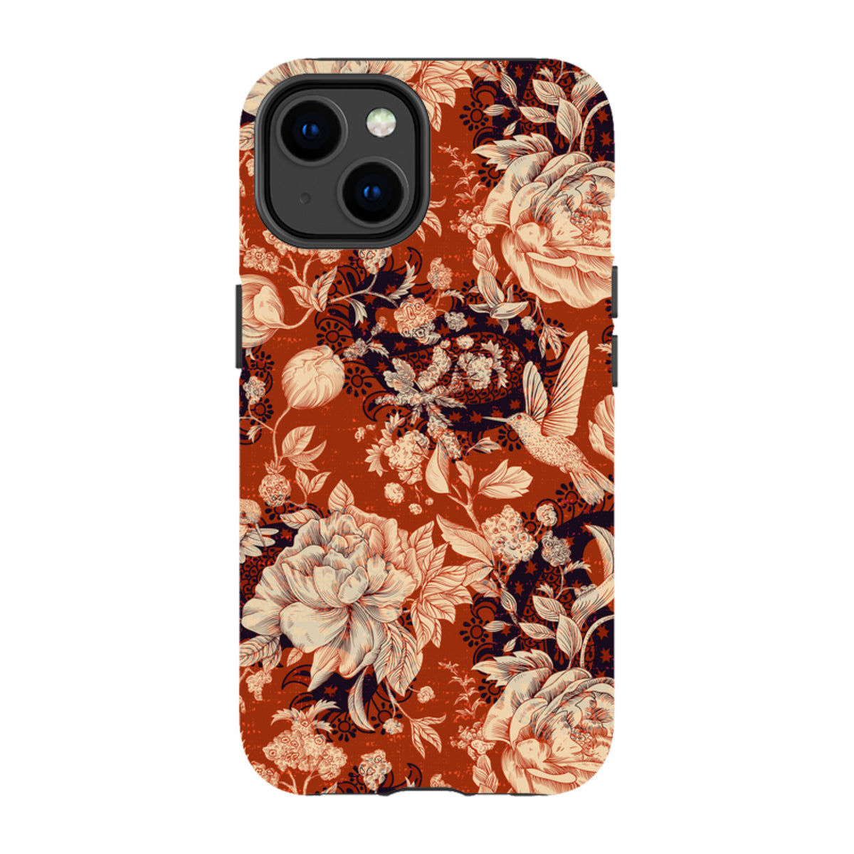 iPhone Tough Case - Brown Peonies