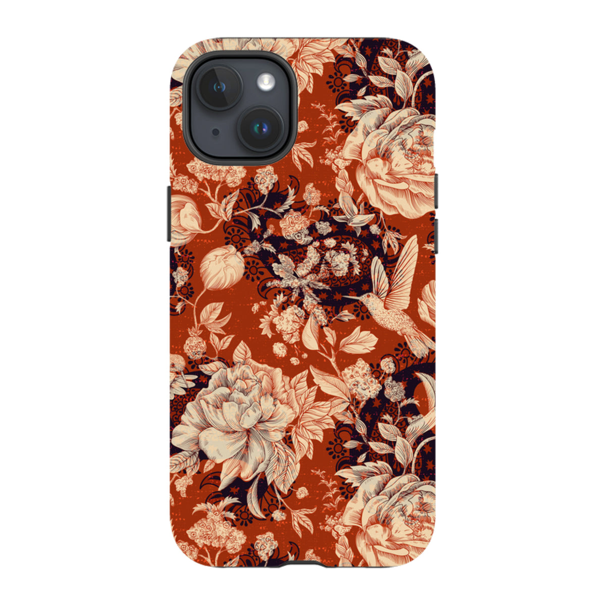 iPhone Tough Case - Brown Peonies