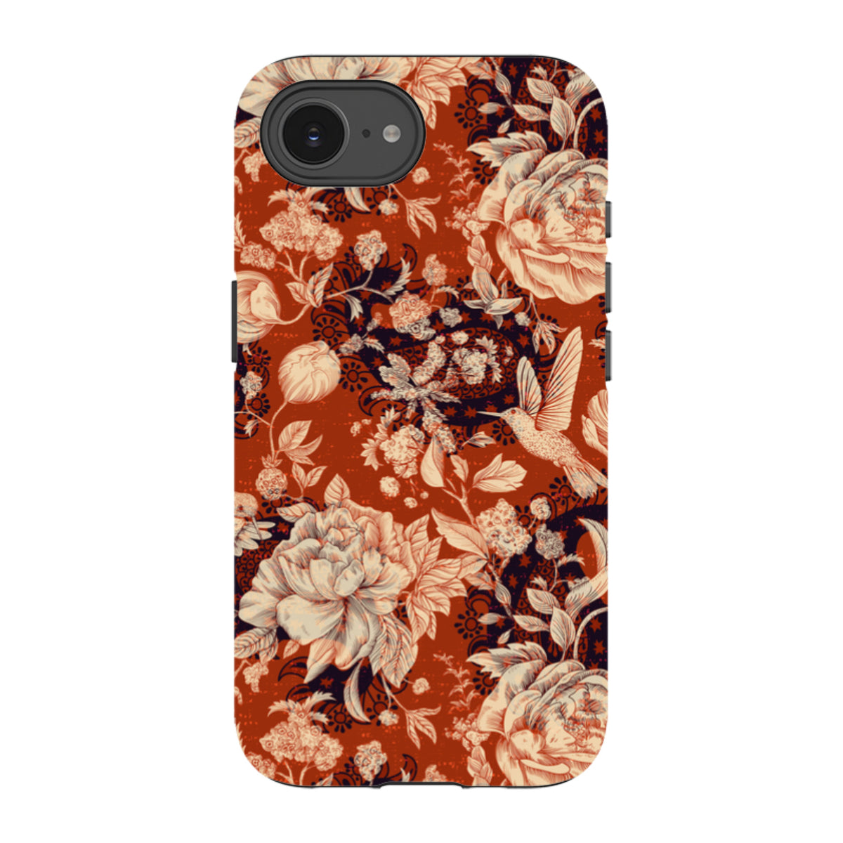 iPhone Tough Case - Brown Peonies