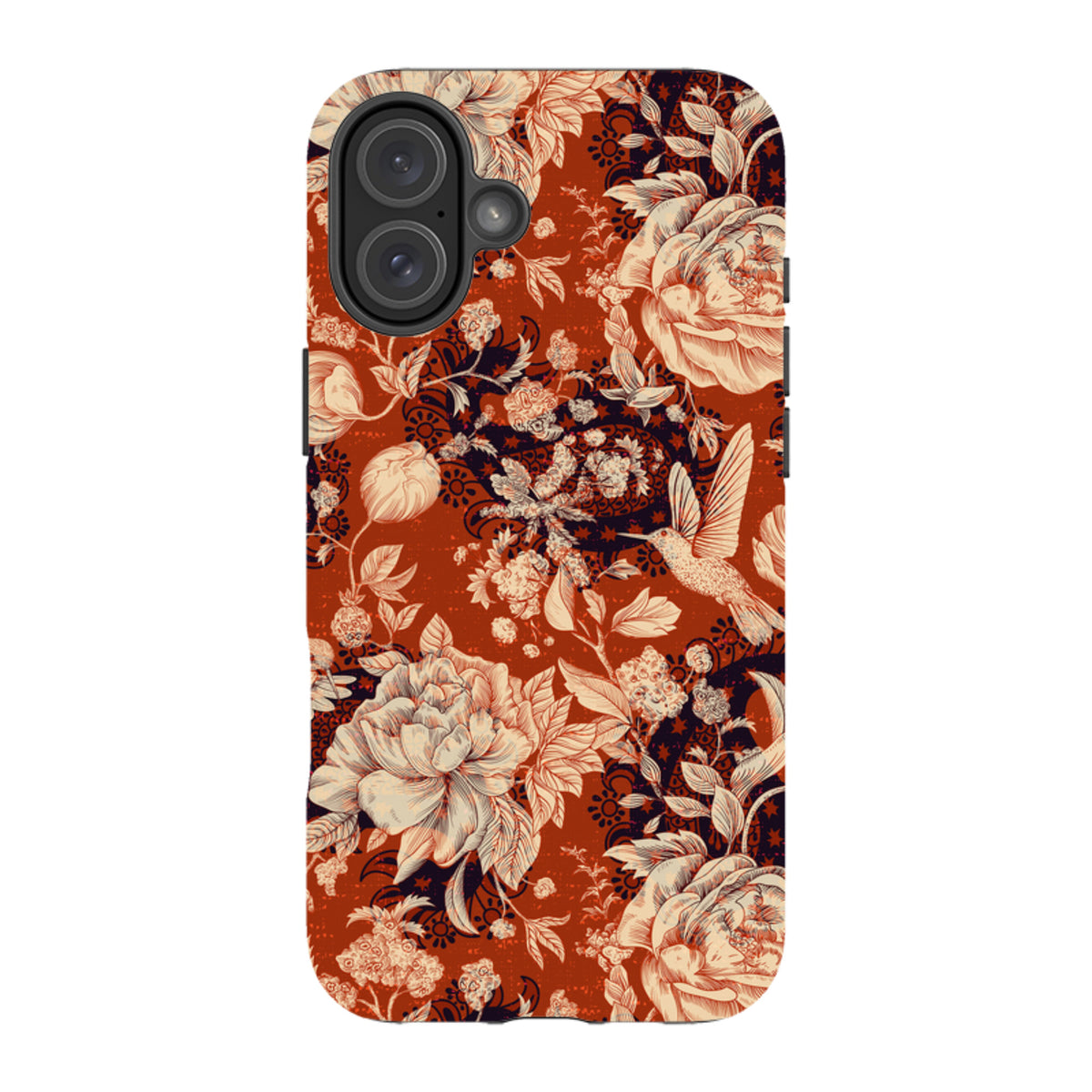 iPhone Tough Case - Brown Peonies