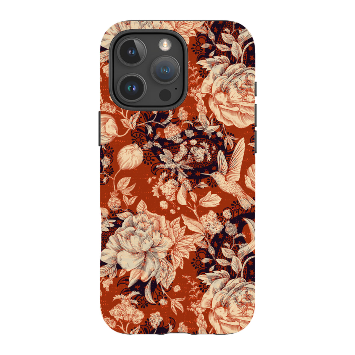 iPhone Tough Case - Brown Peonies
