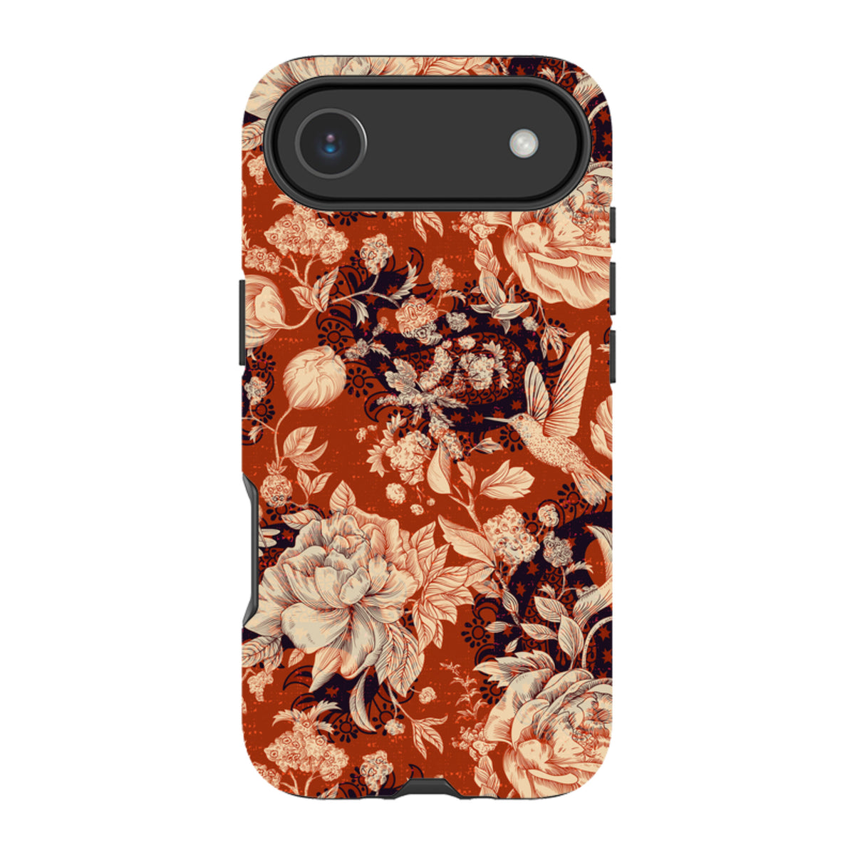 iPhone Tough Case - Brown Peonies
