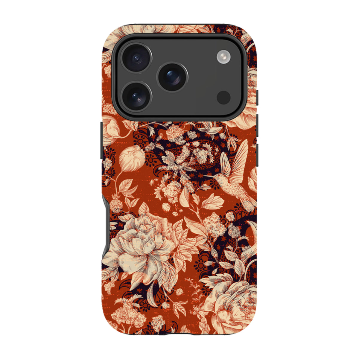 iPhone Tough Case - Brown Peonies