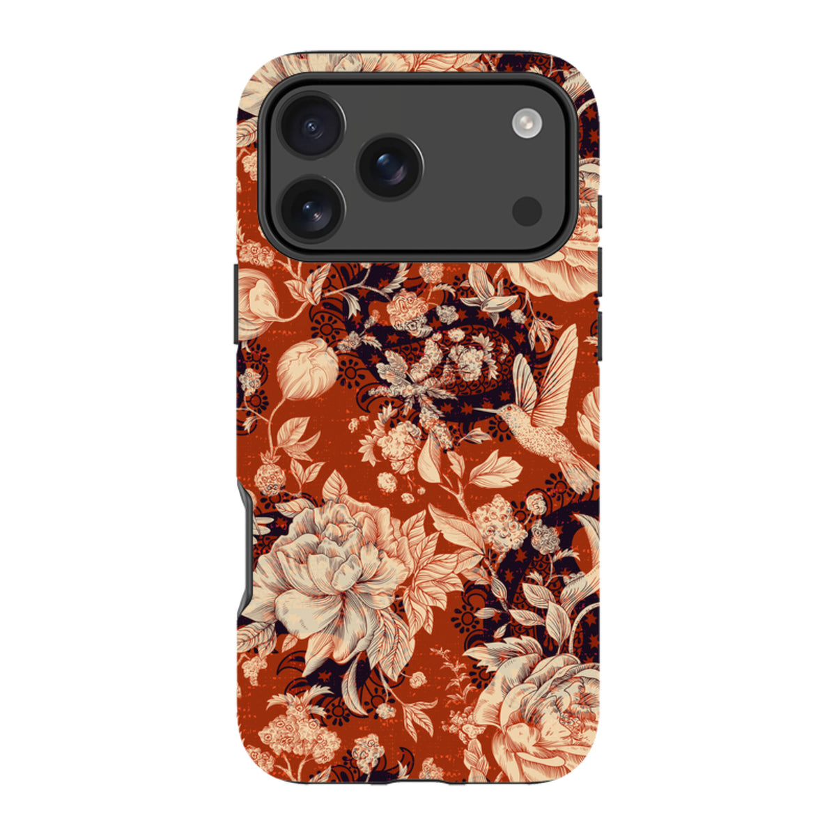 iPhone Tough Case - Brown Peonies