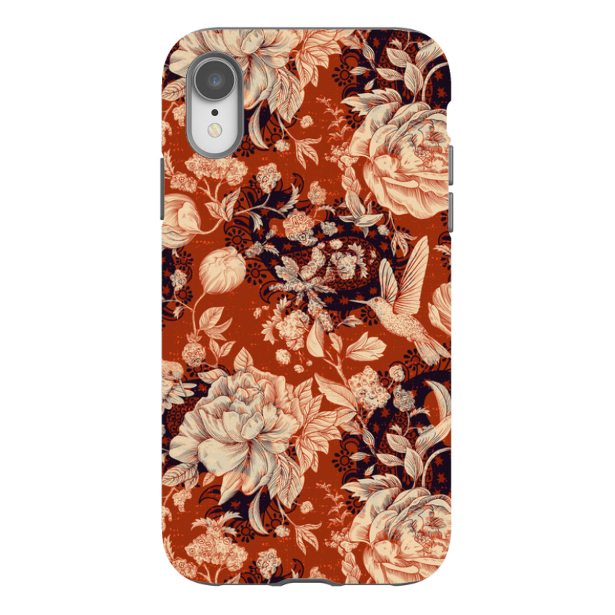 iPhone Tough Case - Brown Peonies