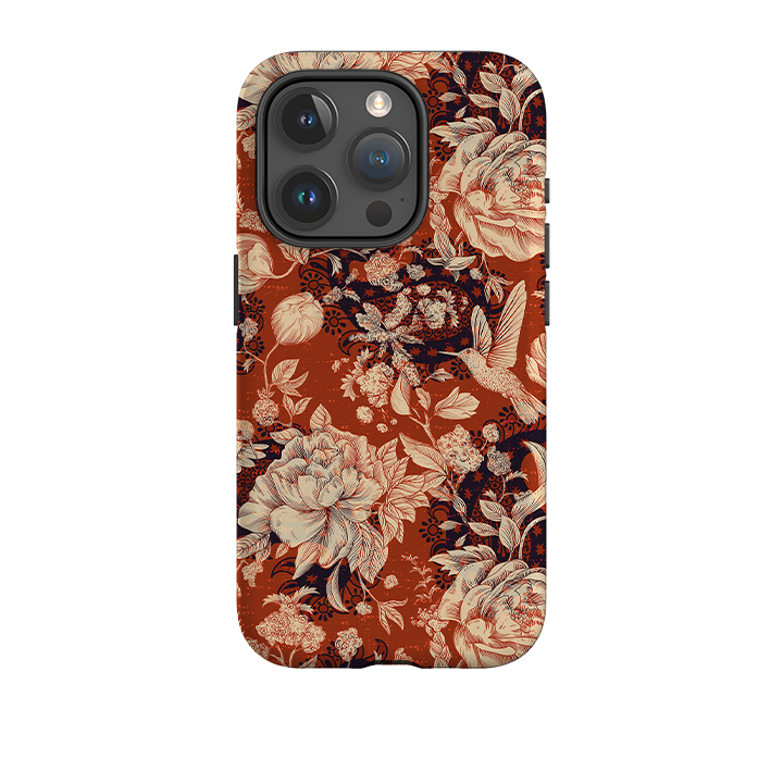 iPhone Tough Case - Brown Peonies