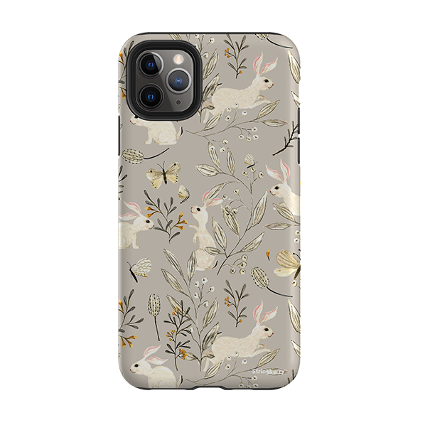 iPhone Hülle Robust – Hasen Grau von Katherine Quinn