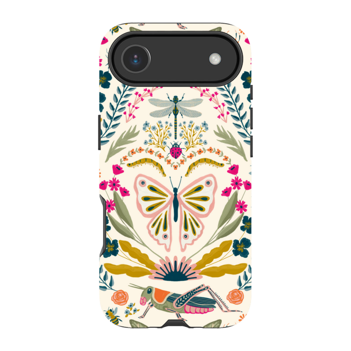 iPhone Tough Case - Butterfly Floral By Abby Jacobs