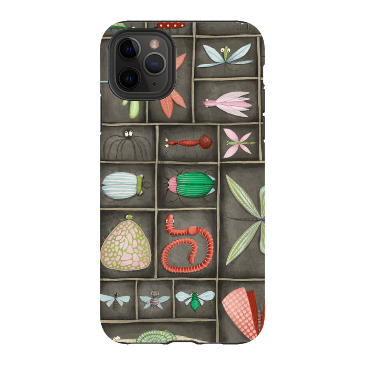 iPhone Tough Case - Cabinet Of Bugs By Maja Lindberg