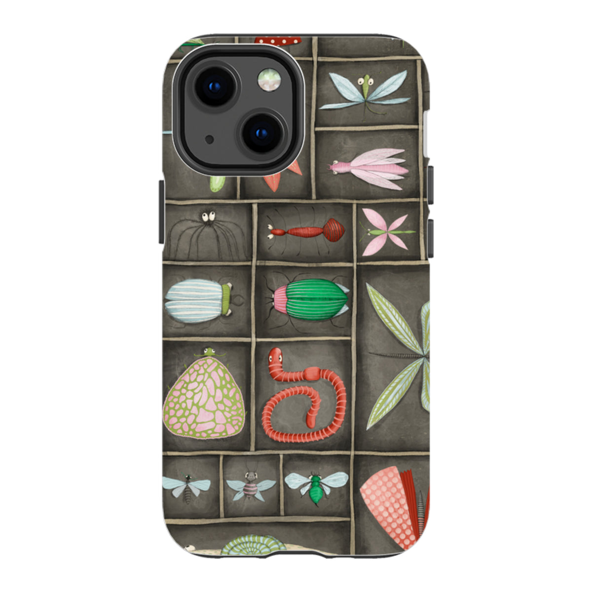 iPhone Tough Case - Cabinet Of Bugs By Maja Lindberg