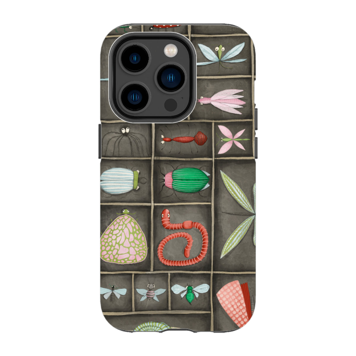 iPhone Tough Case - Cabinet Of Bugs By Maja Lindberg