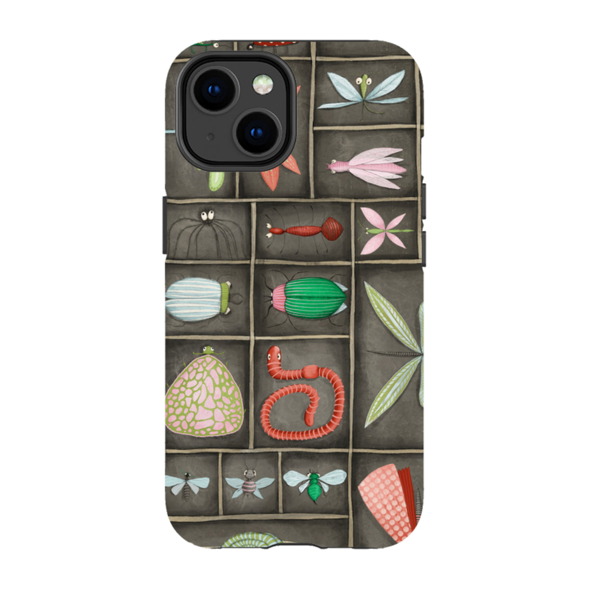 iPhone Tough Case - Cabinet Of Bugs By Maja Lindberg
