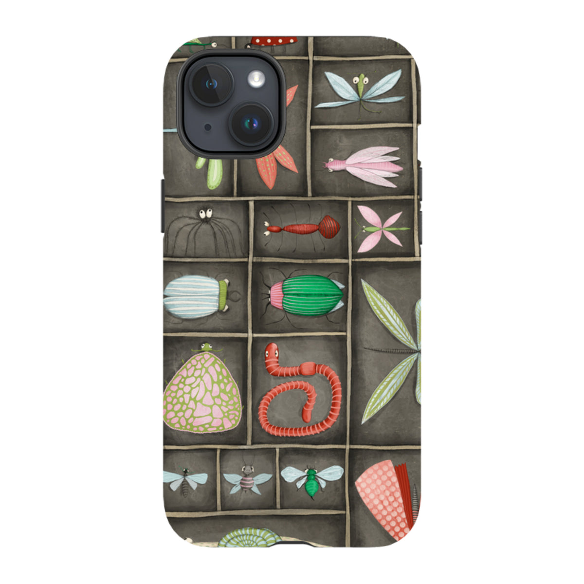 iPhone Tough Case - Cabinet Of Bugs By Maja Lindberg