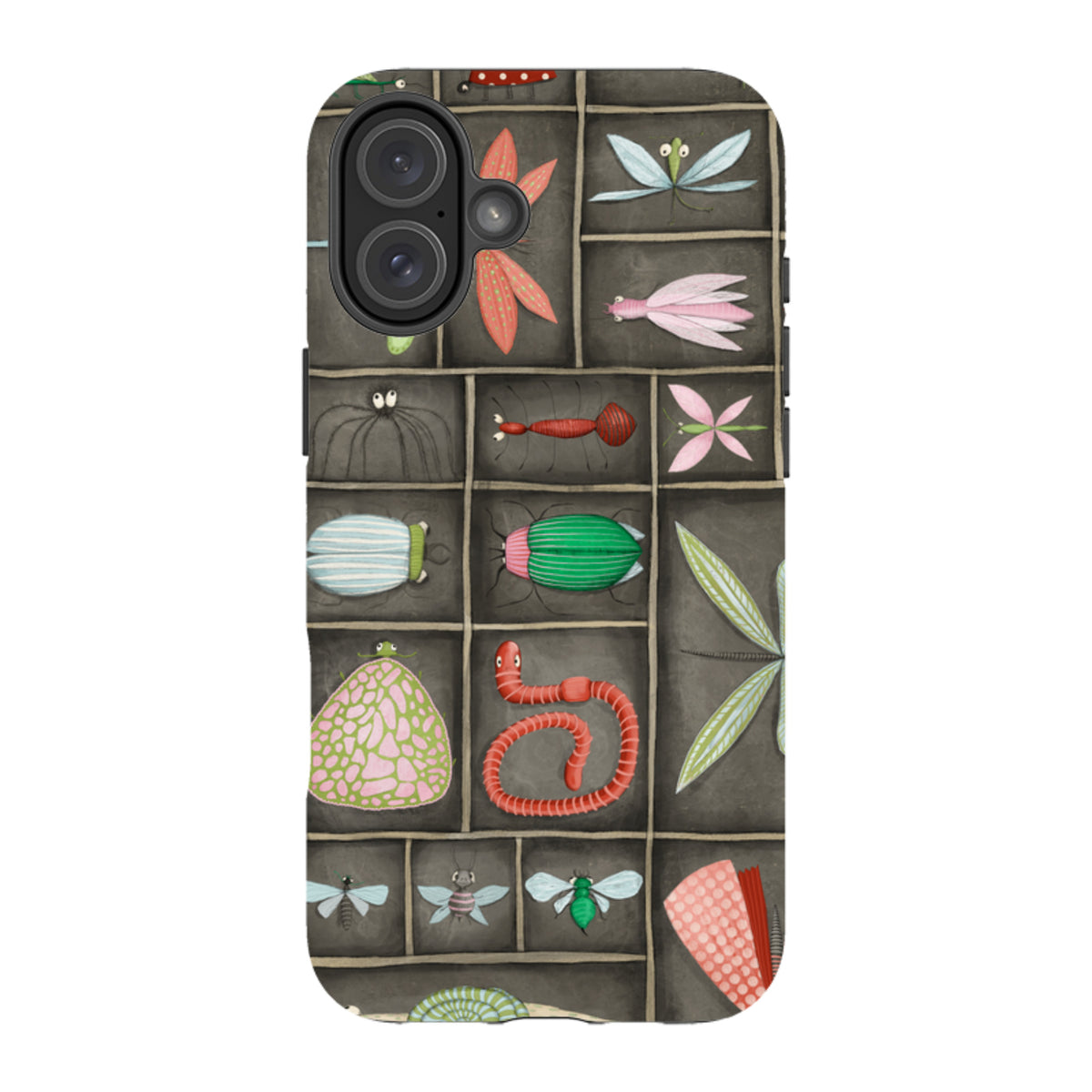 iPhone Tough Case - Cabinet Of Bugs By Maja Lindberg