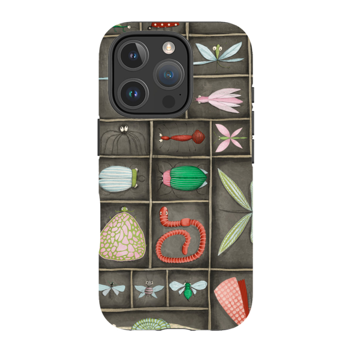 iPhone Tough Case - Cabinet Of Bugs By Maja Lindberg