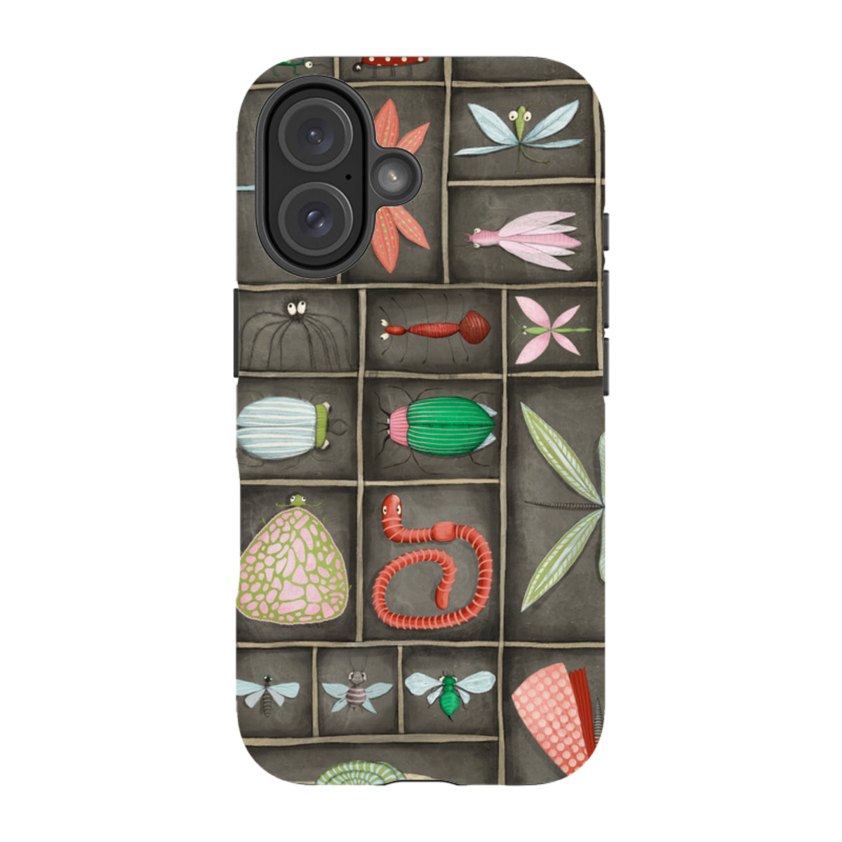 iPhone Tough Case - Cabinet Of Bugs By Maja Lindberg