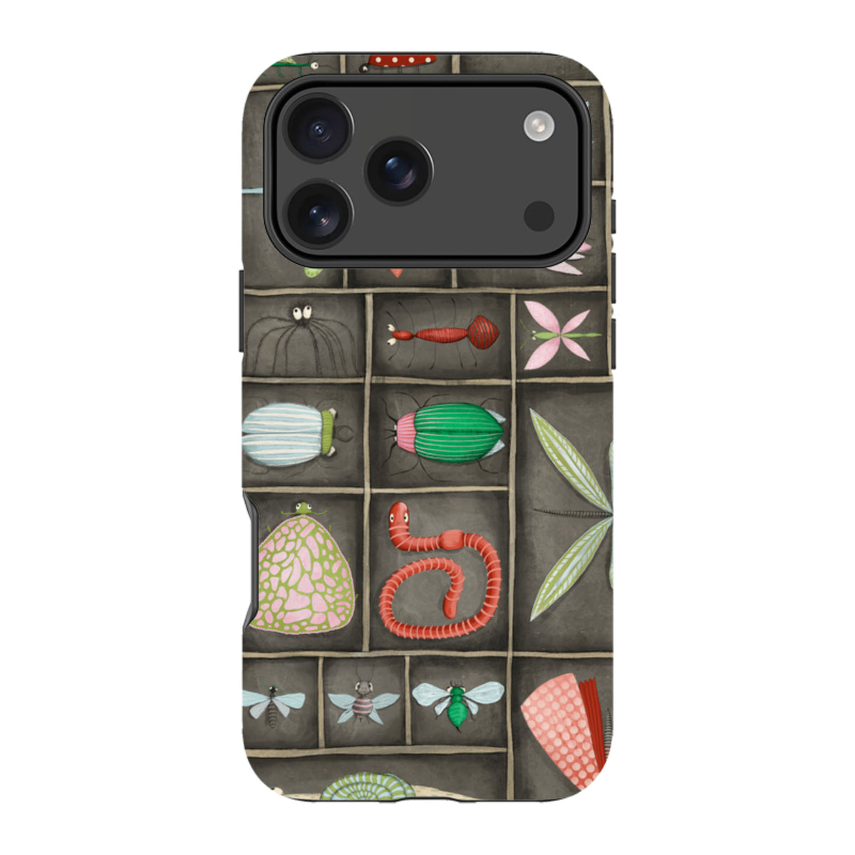 iPhone Tough Case - Cabinet Of Bugs By Maja Lindberg