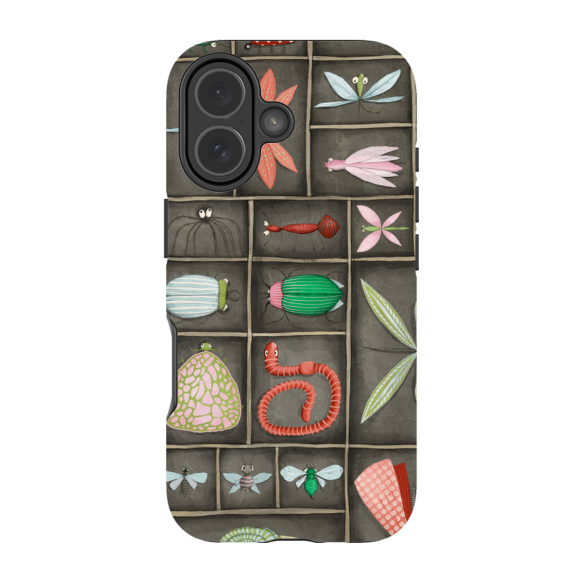 iPhone Tough Case - Cabinet Of Bugs By Maja Lindberg