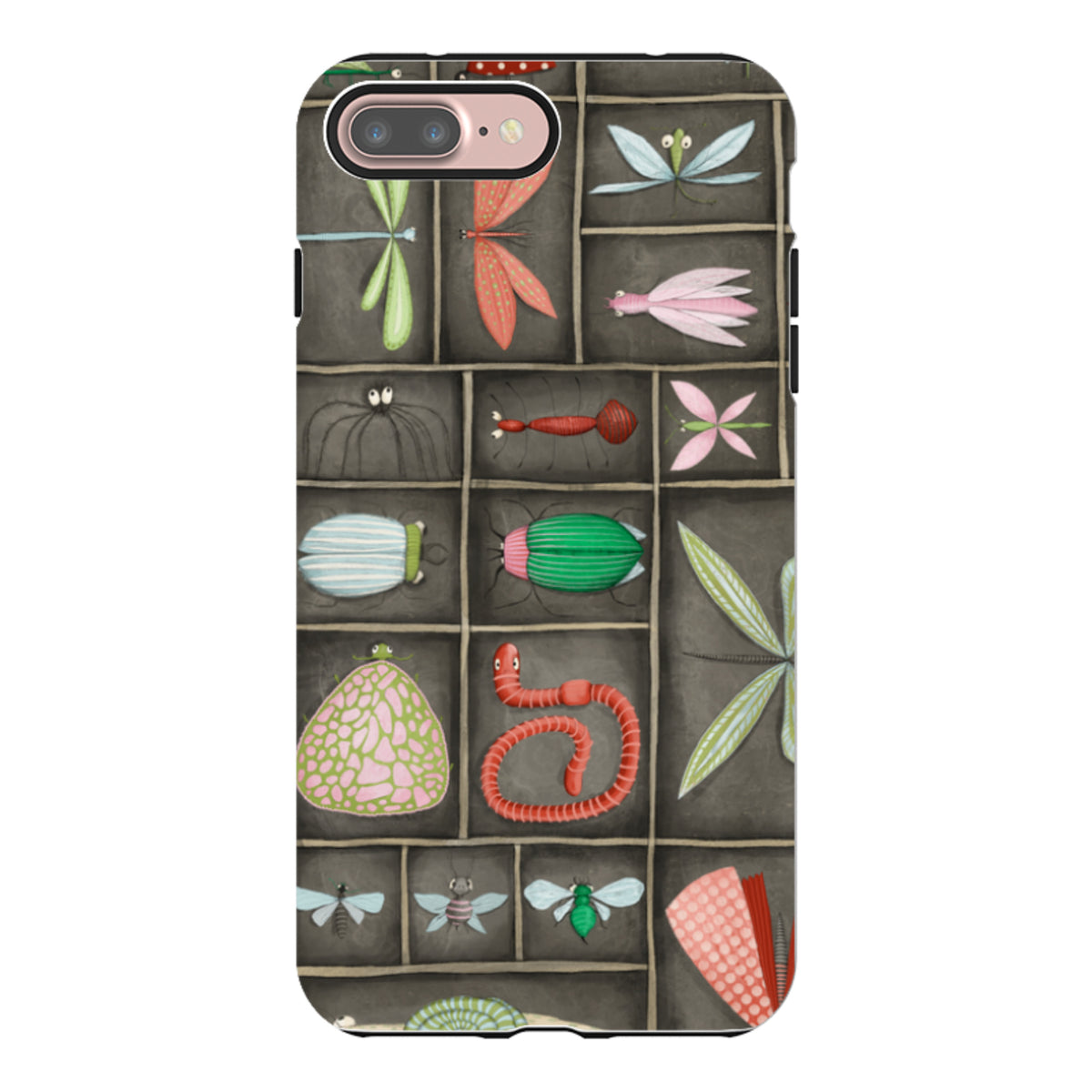 iPhone Tough Case - Cabinet Of Bugs By Maja Lindberg