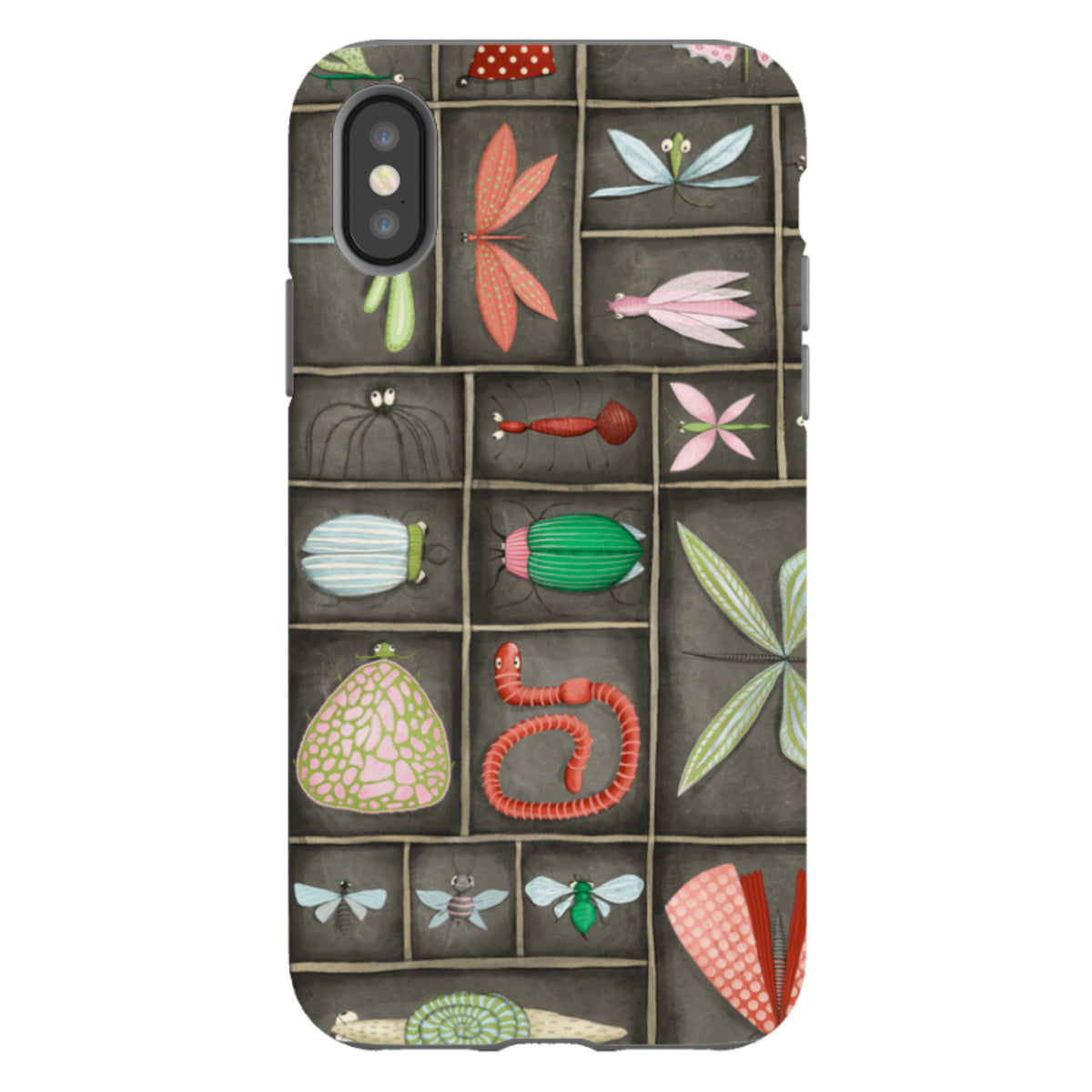 iPhone Tough Case - Cabinet Of Bugs By Maja Lindberg