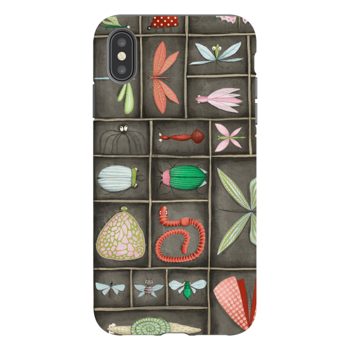 iPhone Tough Case - Cabinet Of Bugs By Maja Lindberg