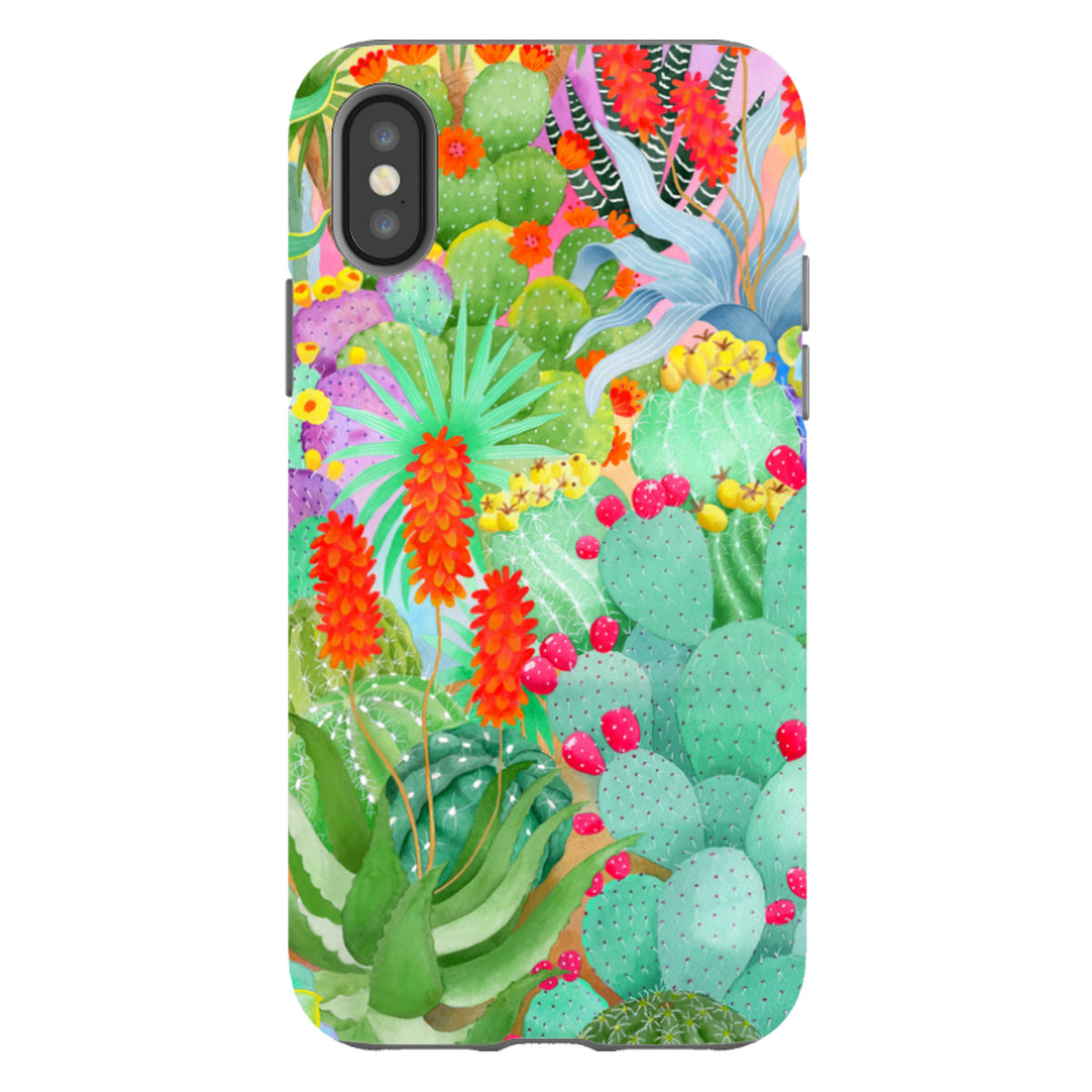iPhone Tough Case - Cactus By Bex Parkin