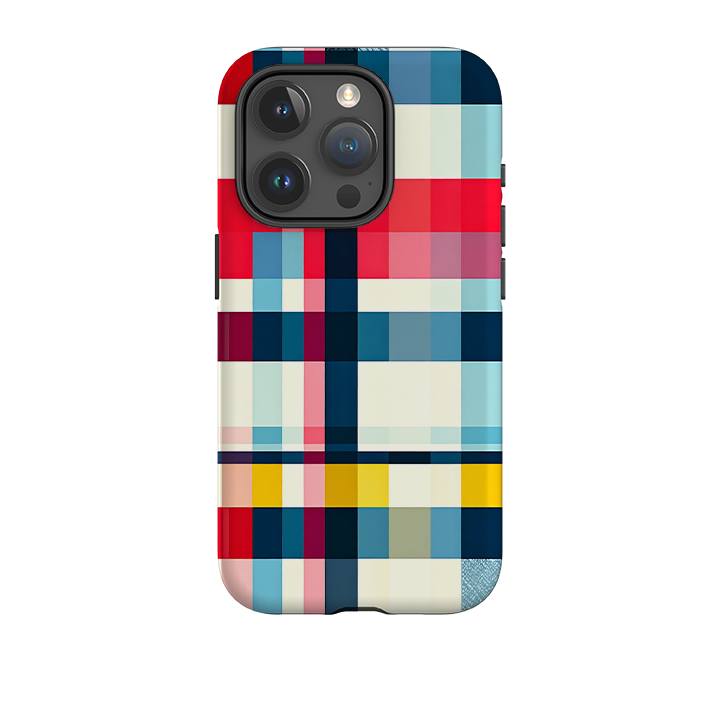 iPhone Tough Case - Cancun Gingham