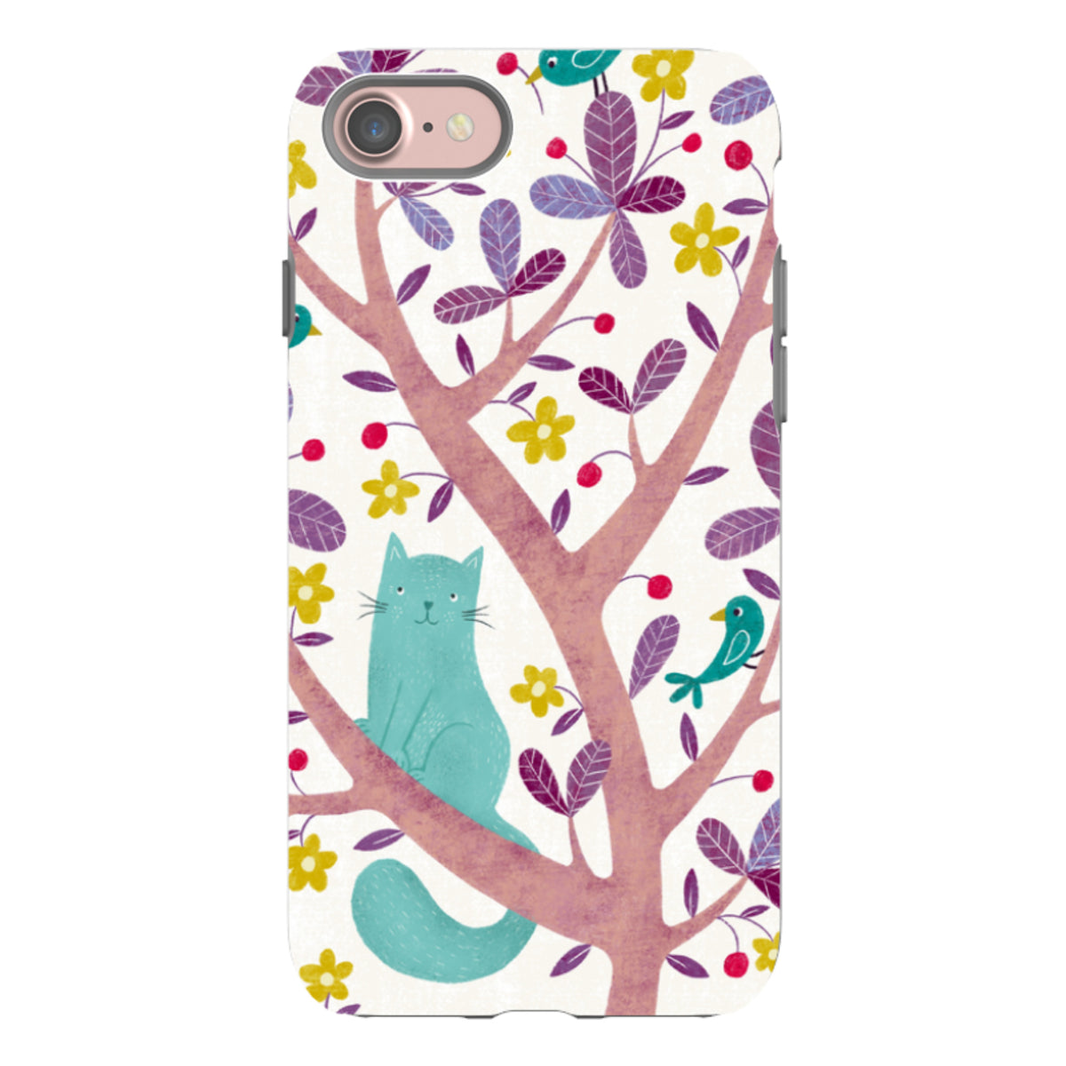 iPhone Tough Case - Cat And Bird By Suzy Taylor