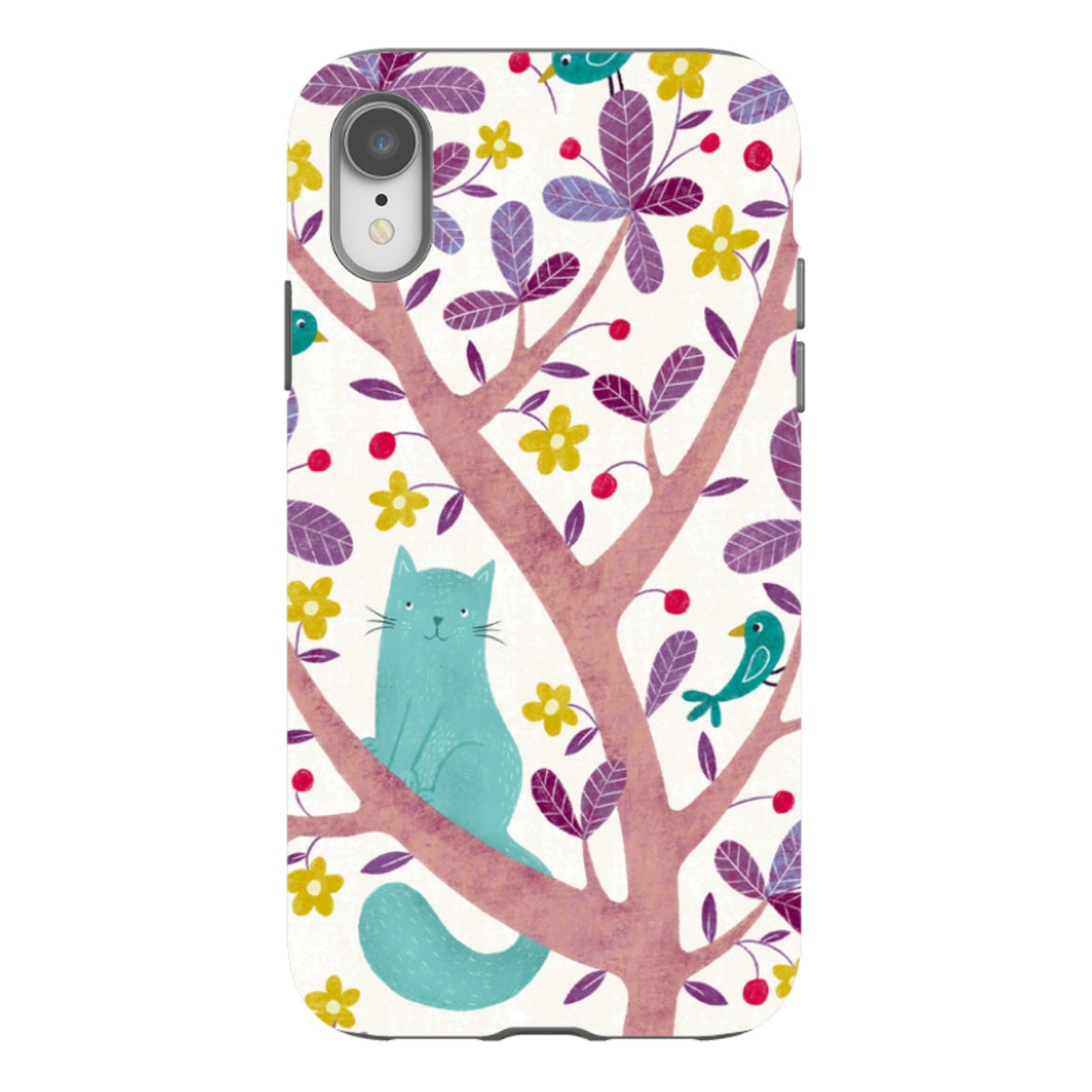 iPhone Tough Case - Cat And Bird By Suzy Taylor