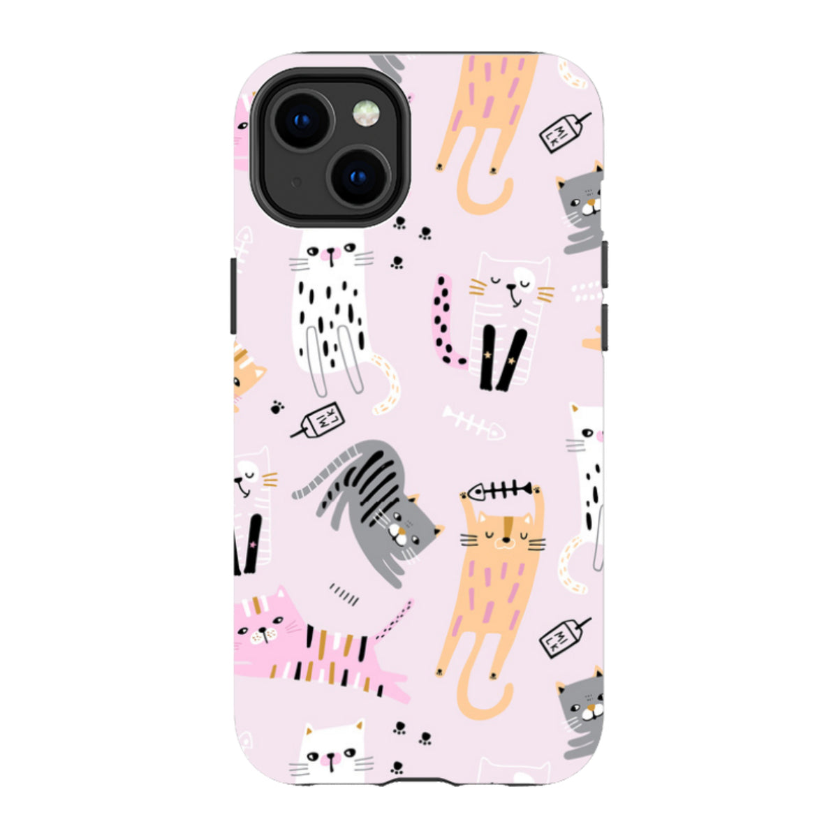 iPhone Tough Case - Cat And Bone Pink