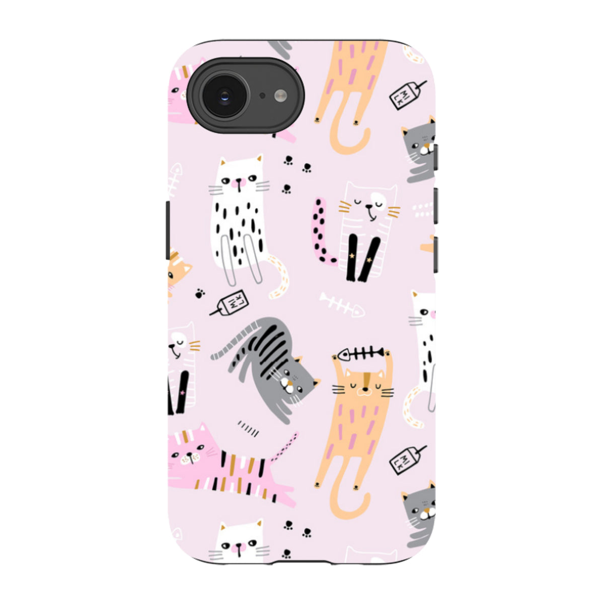 iPhone Tough Case - Cat And Bone Pink