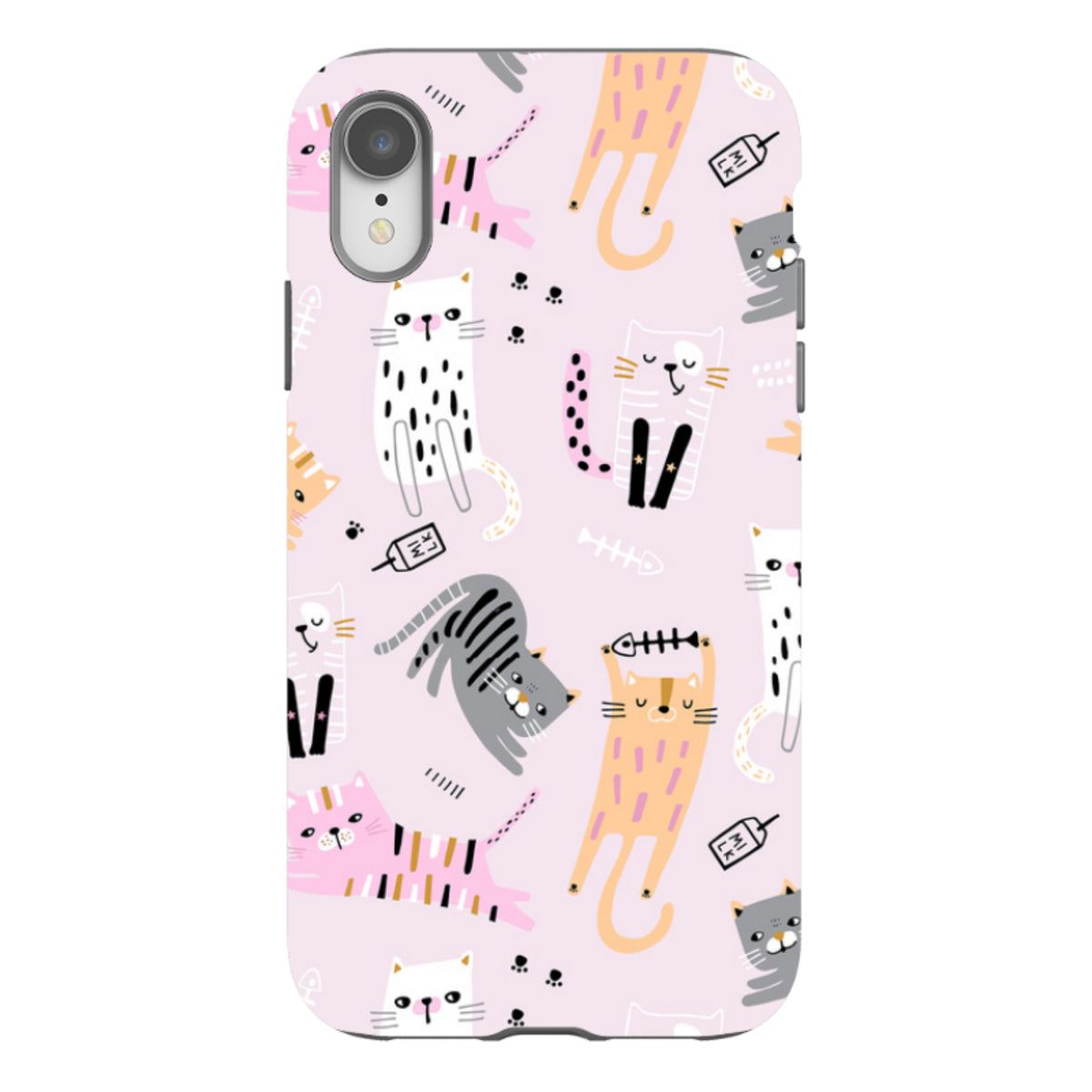 iPhone Tough Case - Cat And Bone Pink