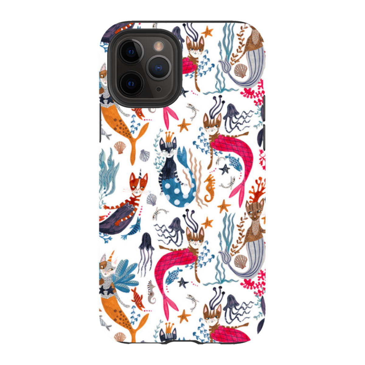 iPhone Tough Case - Cat-Fish By Caroline Bonne Muller