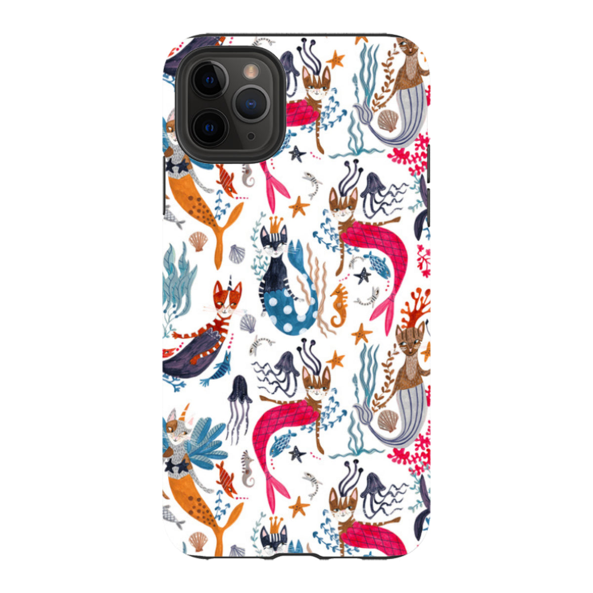 iPhone Tough Case - Cat-Fish By Caroline Bonne Muller
