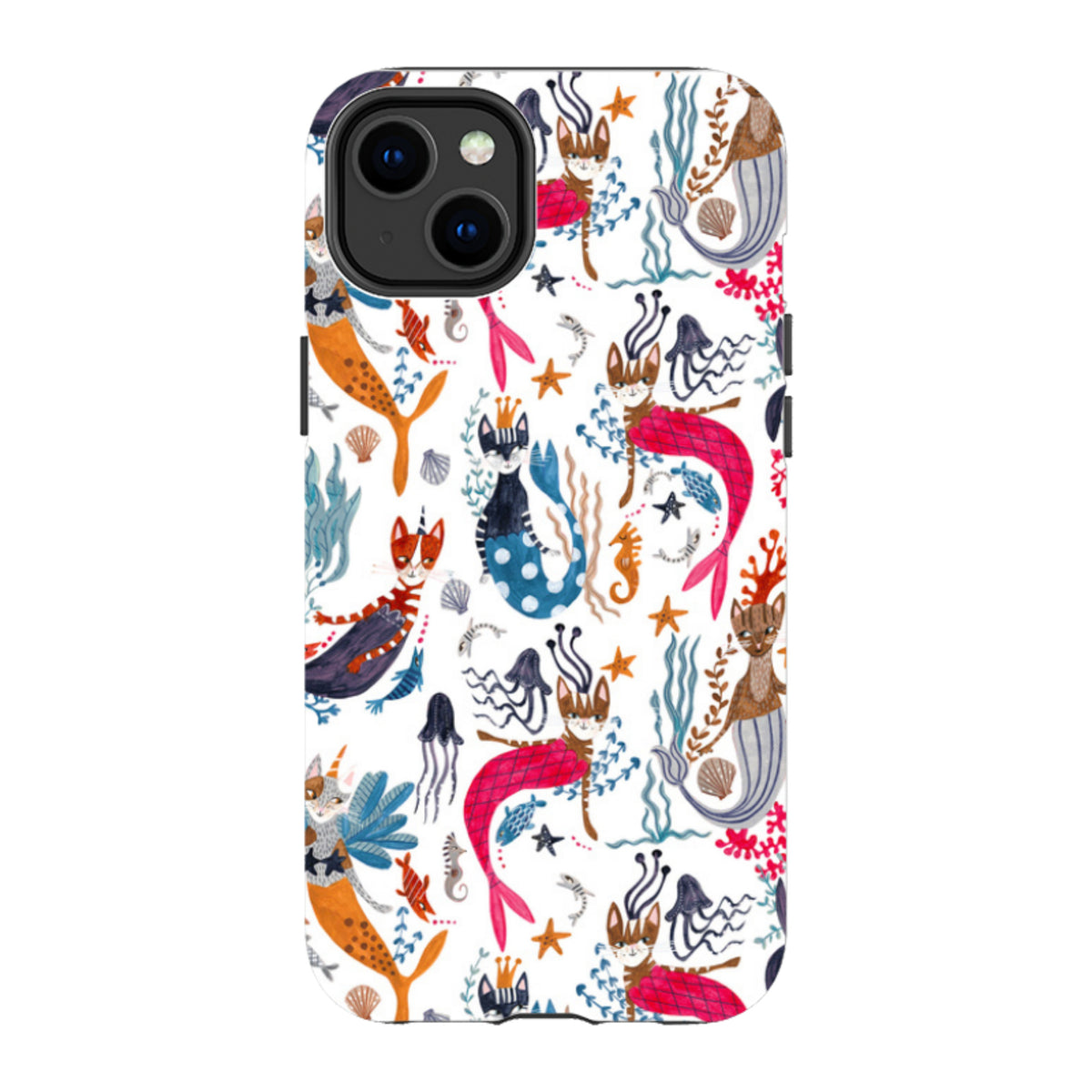 iPhone Tough Case - Cat-Fish By Caroline Bonne Muller