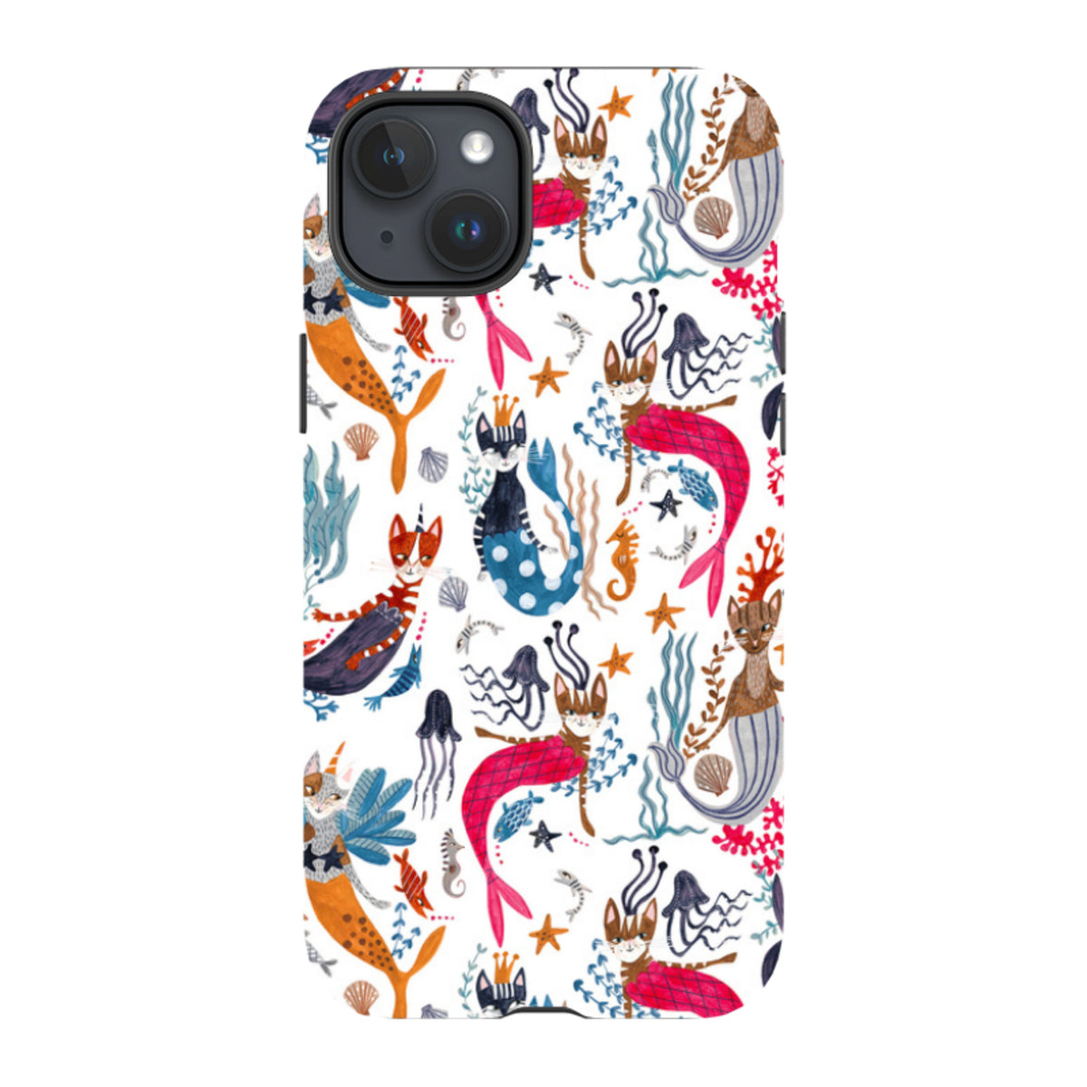 iPhone Tough Case - Cat-Fish By Caroline Bonne Muller