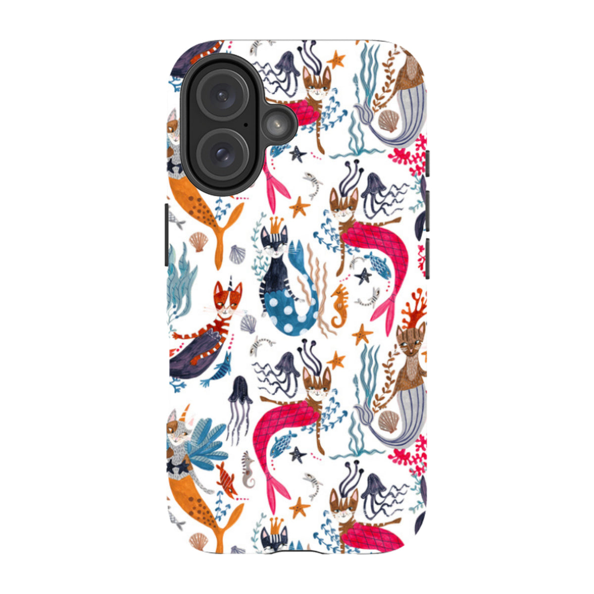iPhone Tough Case - Cat-Fish By Caroline Bonne Muller
