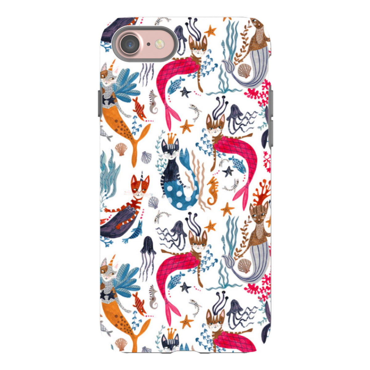 iPhone Tough Case - Cat-Fish By Caroline Bonne Muller