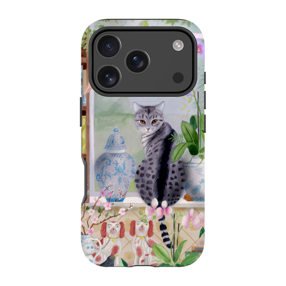 iPhone Tough Case - Cat In Window By Bex Parkin