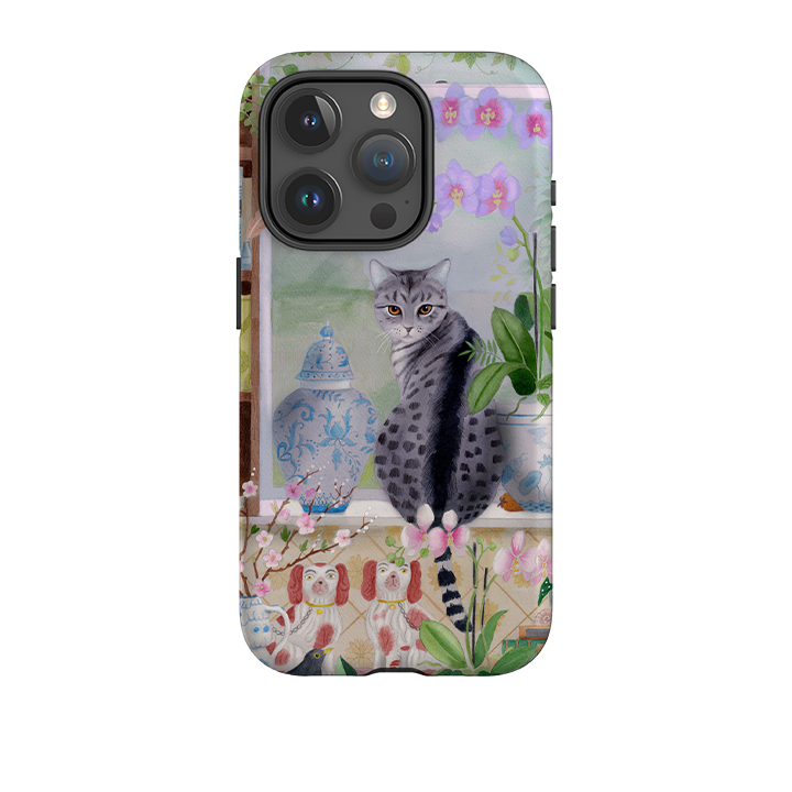 iPhone Tough Case - Cat In Window By Bex Parkin