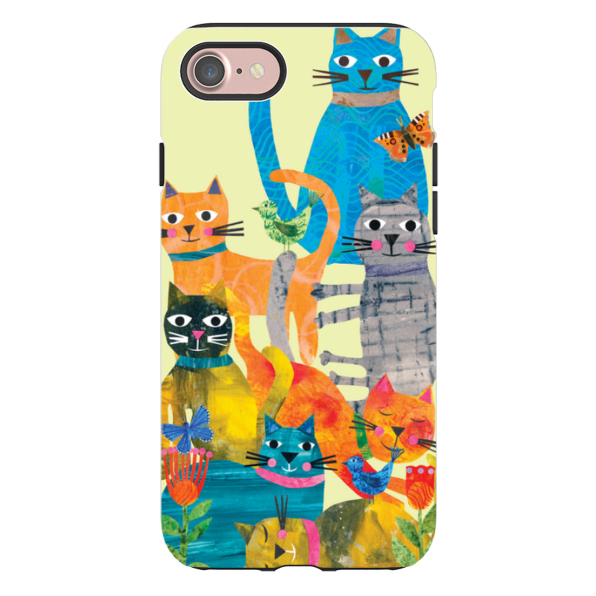 iPhone Tough Case - Cat Party By Tracey English