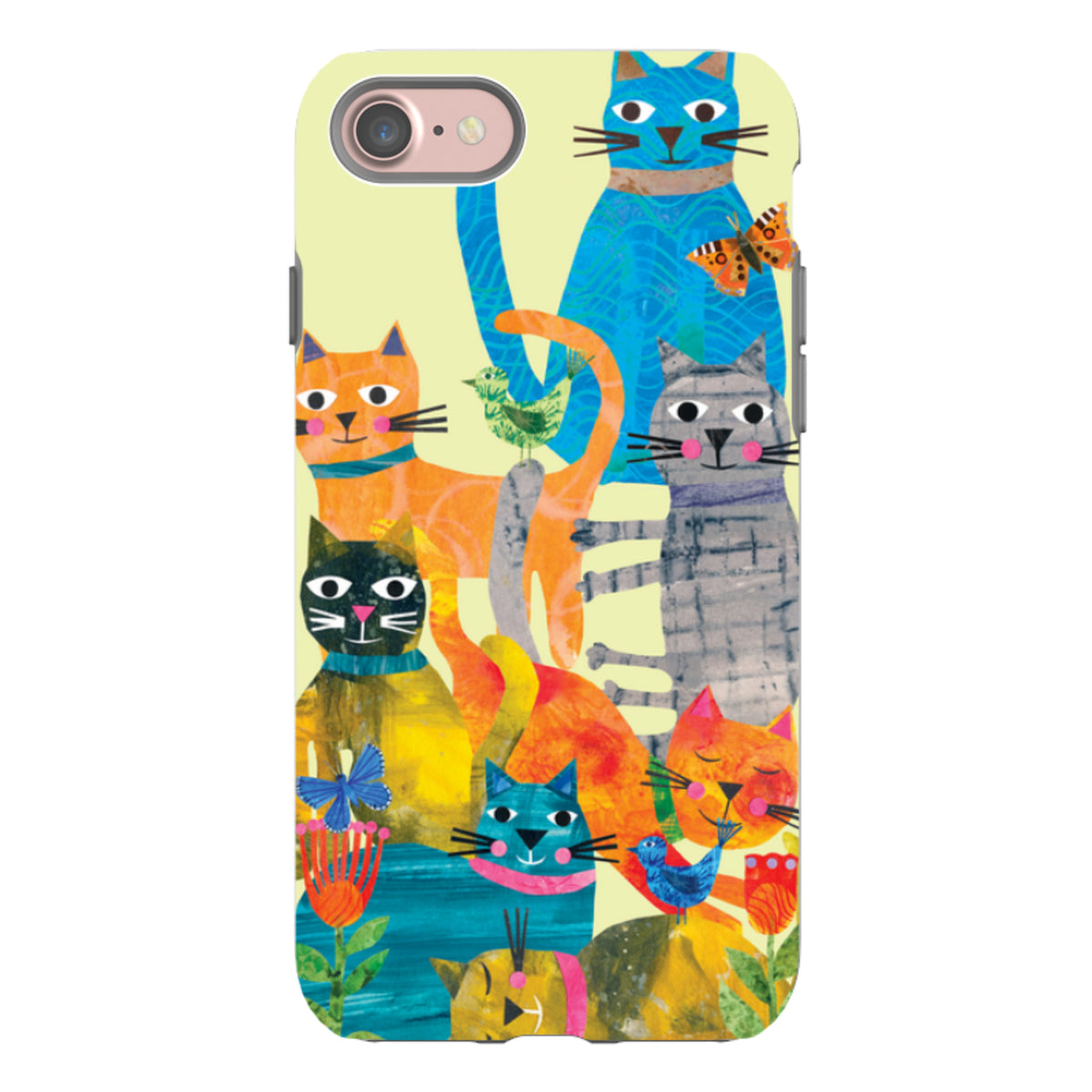 iPhone Tough Case - Cat Party By Tracey English