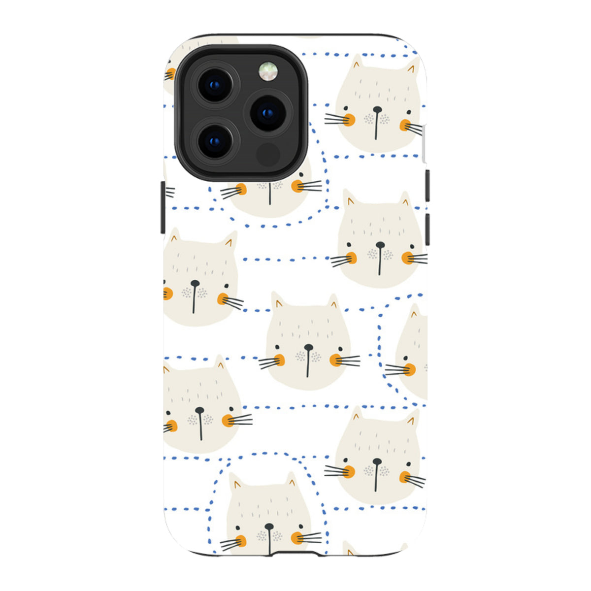 iPhone Tough Case - Cat Tiles