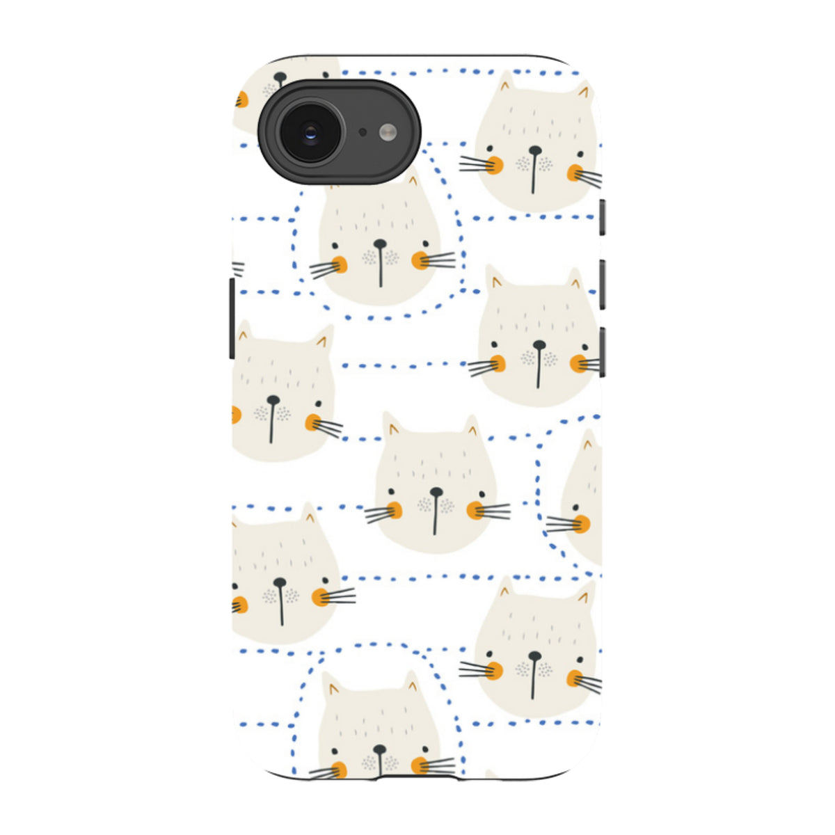 iPhone Tough Case - Cat Tiles