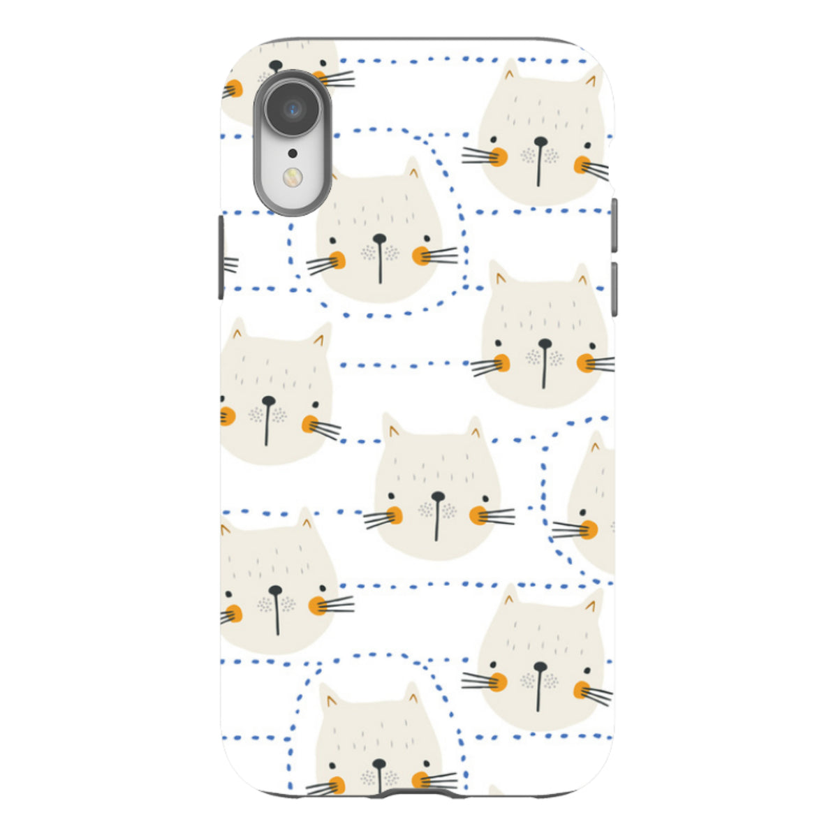 iPhone Tough Case - Cat Tiles