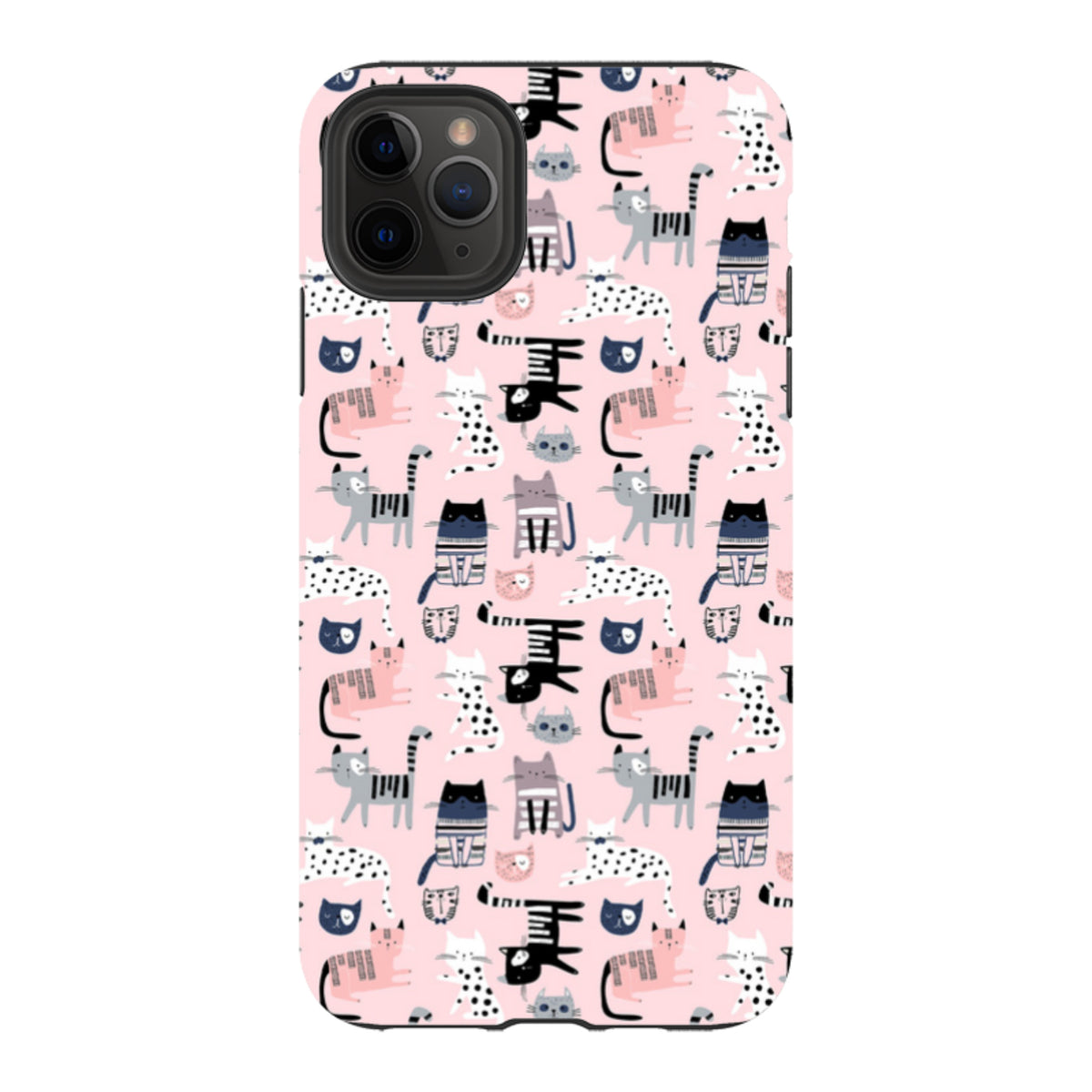 iPhone Tough Case - Cat-titude Pattern