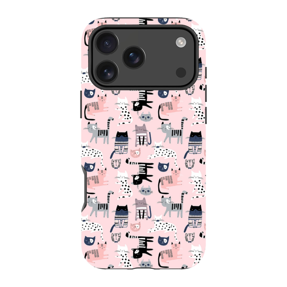 iPhone Tough Case - Cat-titude Pattern