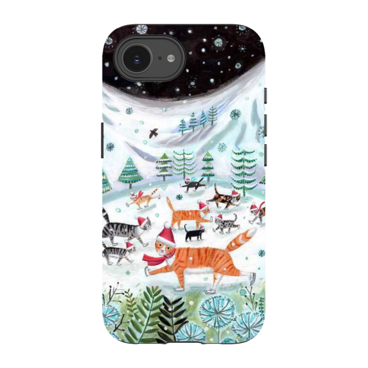 iPhone Tough Case - Cats On Ice By Mary Stubberfield