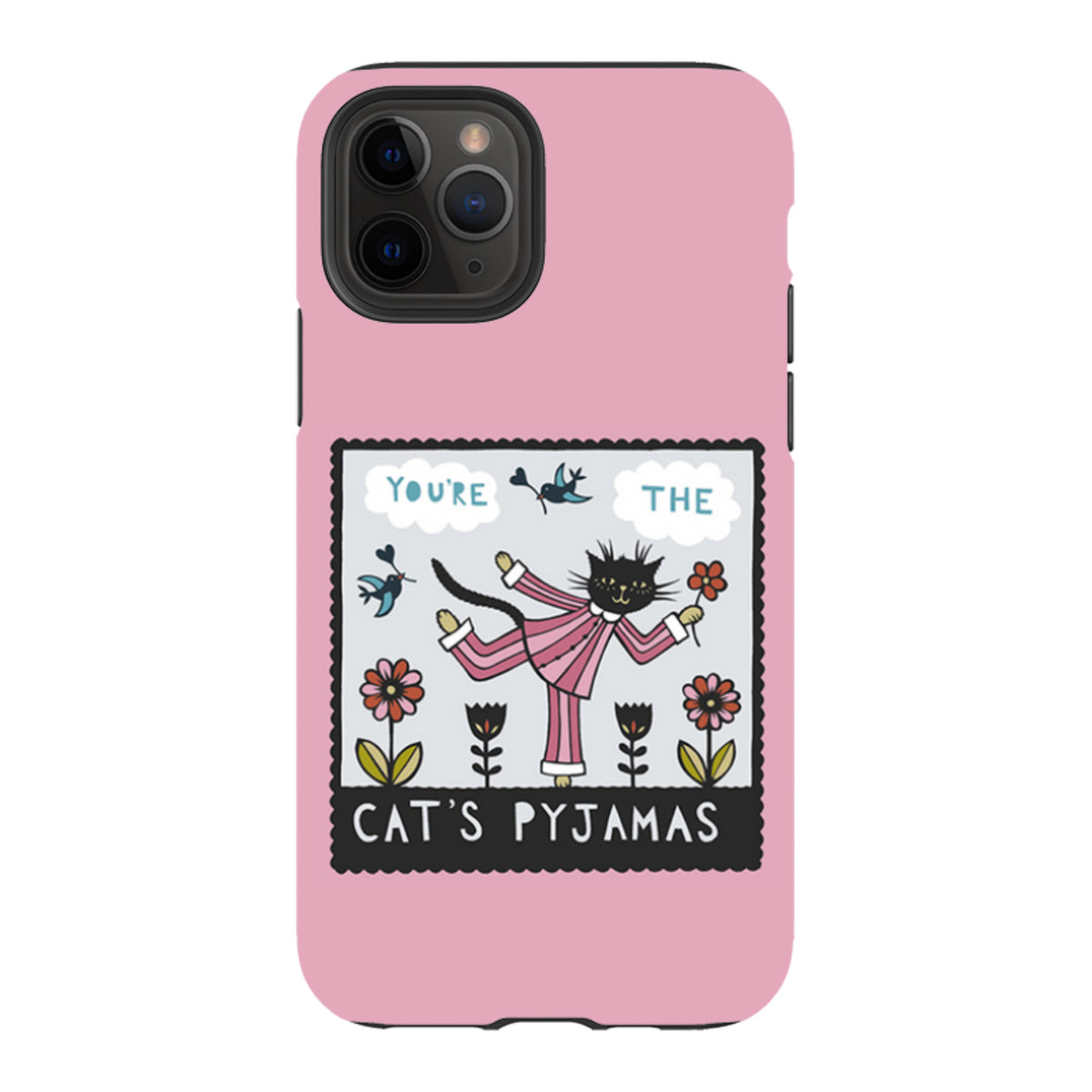iPhone Tough Case - Cats Pyjamas Pink By Suzy Taylor