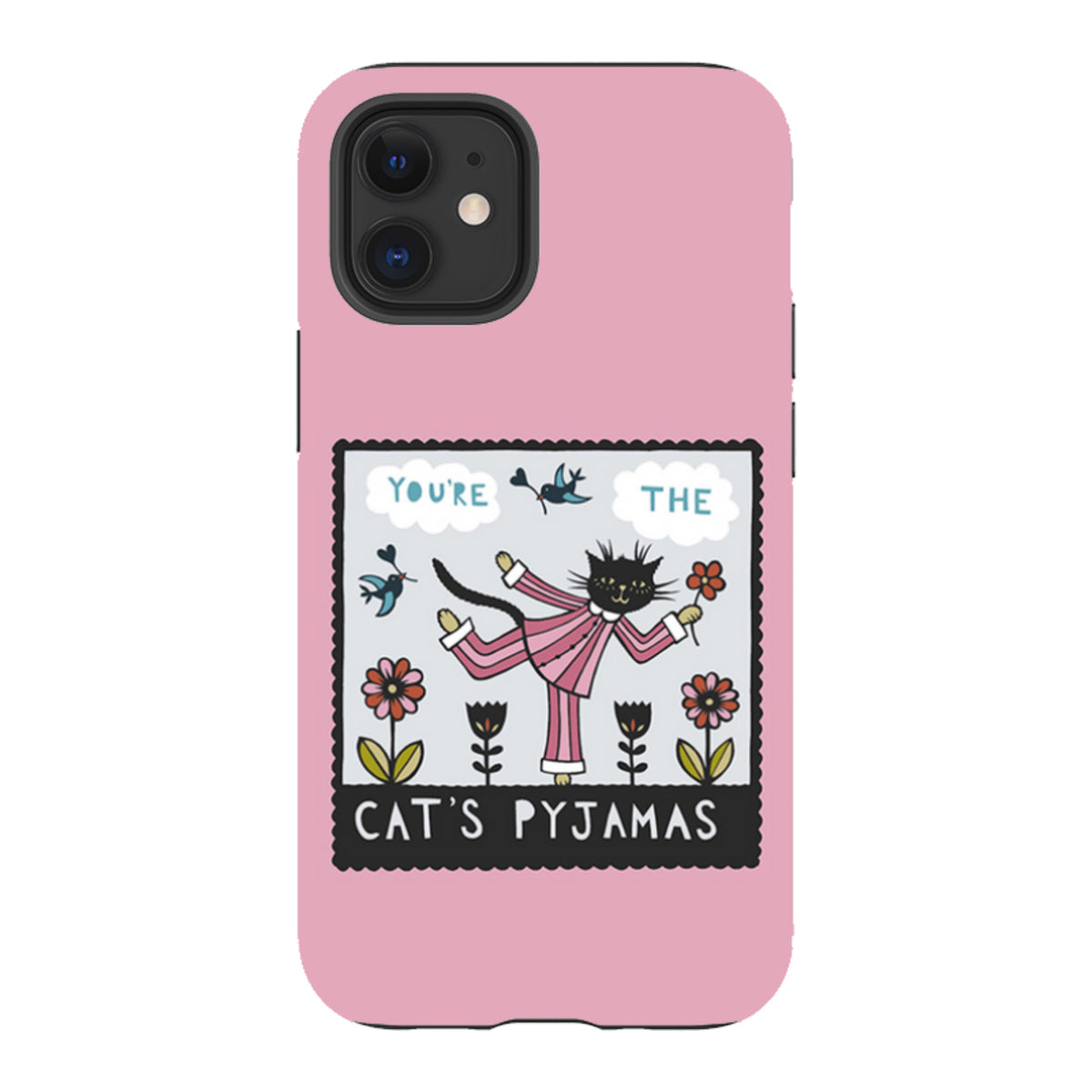 iPhone Tough Case - Cats Pyjamas Pink By Suzy Taylor